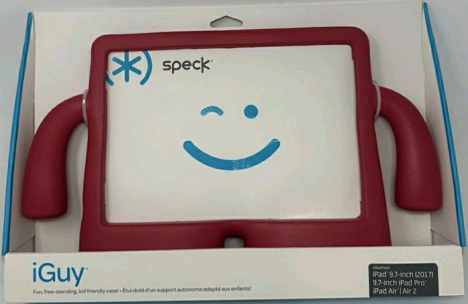 Speck iGuy Cover For ALL Apple iPad 9.7 In Kids RED Flexible Foam Case NEW
