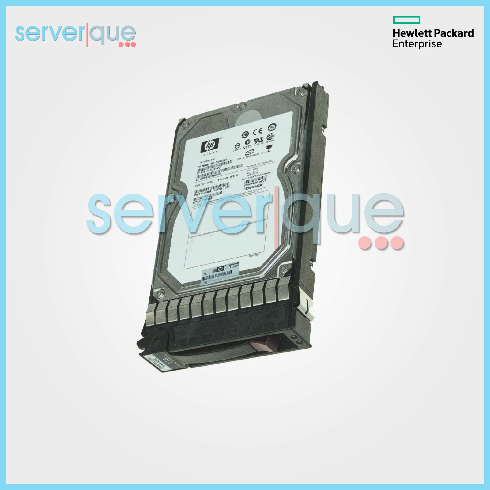 461137-B21 HP 1TB 3.5" LFF 3G Dual Port SAS 7.2K RPM HDD 461289-001 461134-003