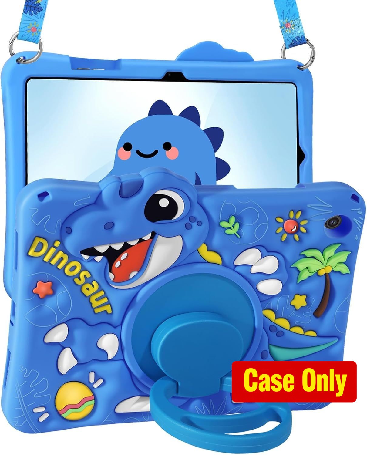 Cute Cartoon Silicone Case for Samsung Galaxy Tab A11+/A9+ 11" with Rotating Sta