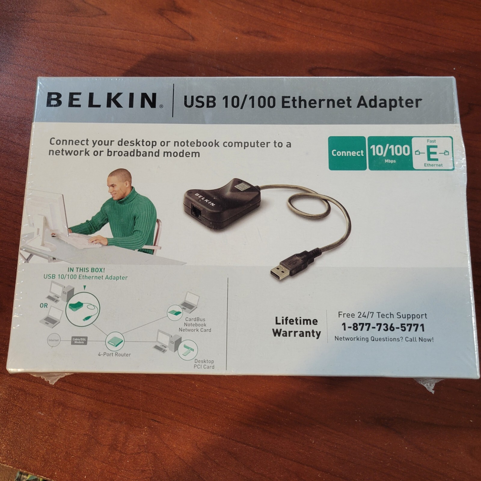 Belkin USB 10/100 Ethernet Adapter (ver 2101 F5D5050) Lot of 2