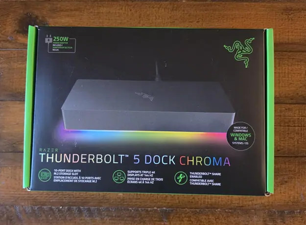 Razer Thunderbolt 5 Dock Chroma 10-Port RC21-02290100-R3U1  Black NEW Sealed