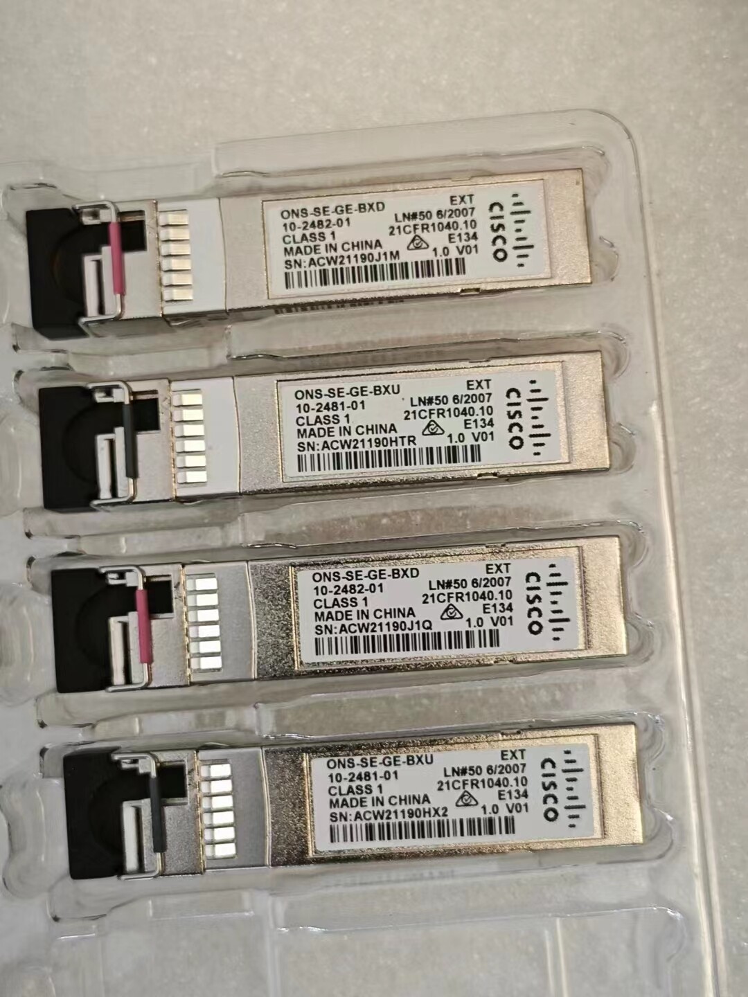 ONS-SE-GE-BXU/ONS-SE-GE-BXD CISCO SFP 1G 10km Transceiver