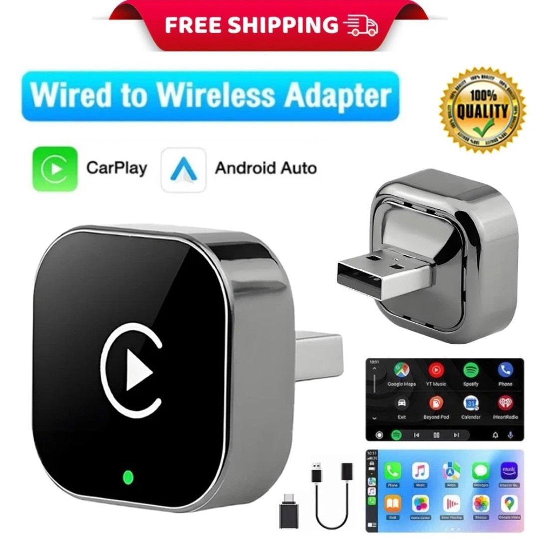 2026 USB Wireless CarPlay Adapter For iPhone Apple Wireless Dongle Plug ＆ Play