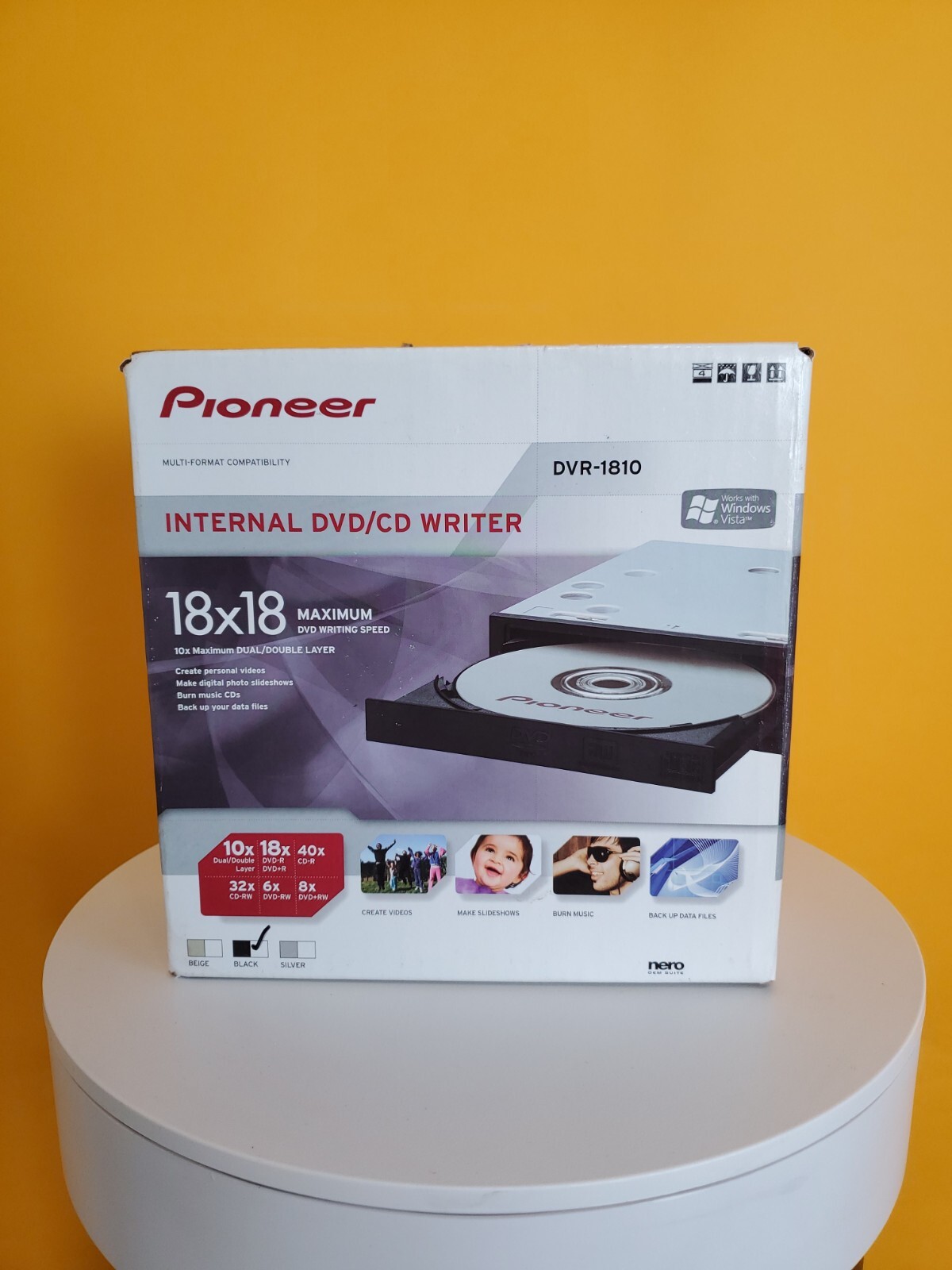 Pioneer DVR-1810 Internal DVD/CD Writer 18X18 Maximum Writing Speed