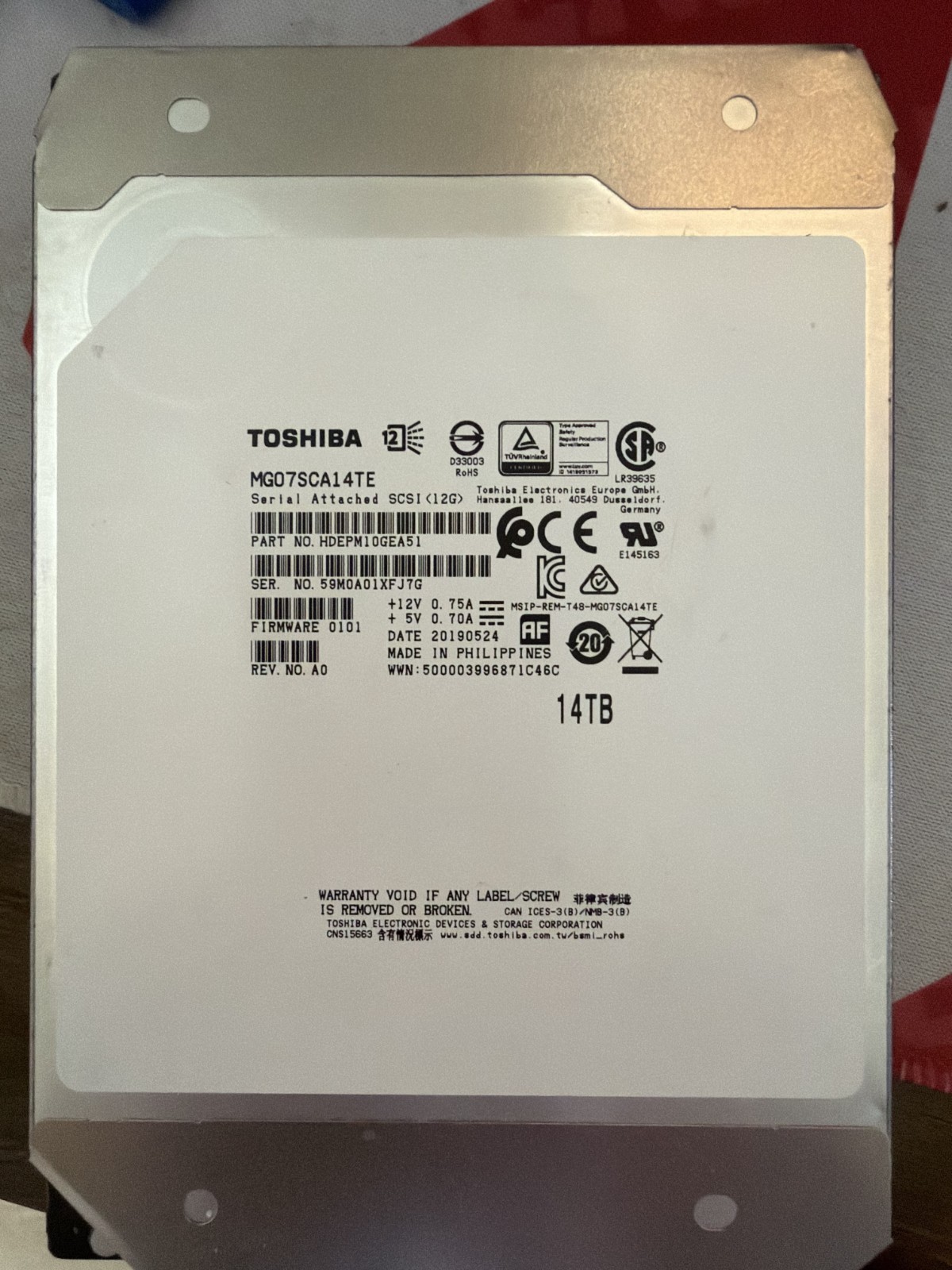 *FACTORY REFURB* Toshiba 14TB HDD Hard Drive MG07SCA14TE