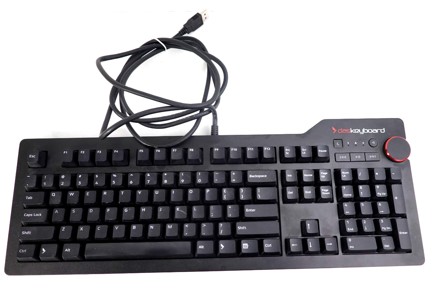 Das Keyboard 4 Professional  DASK4MKPROSIL  Wired Keyboard clean