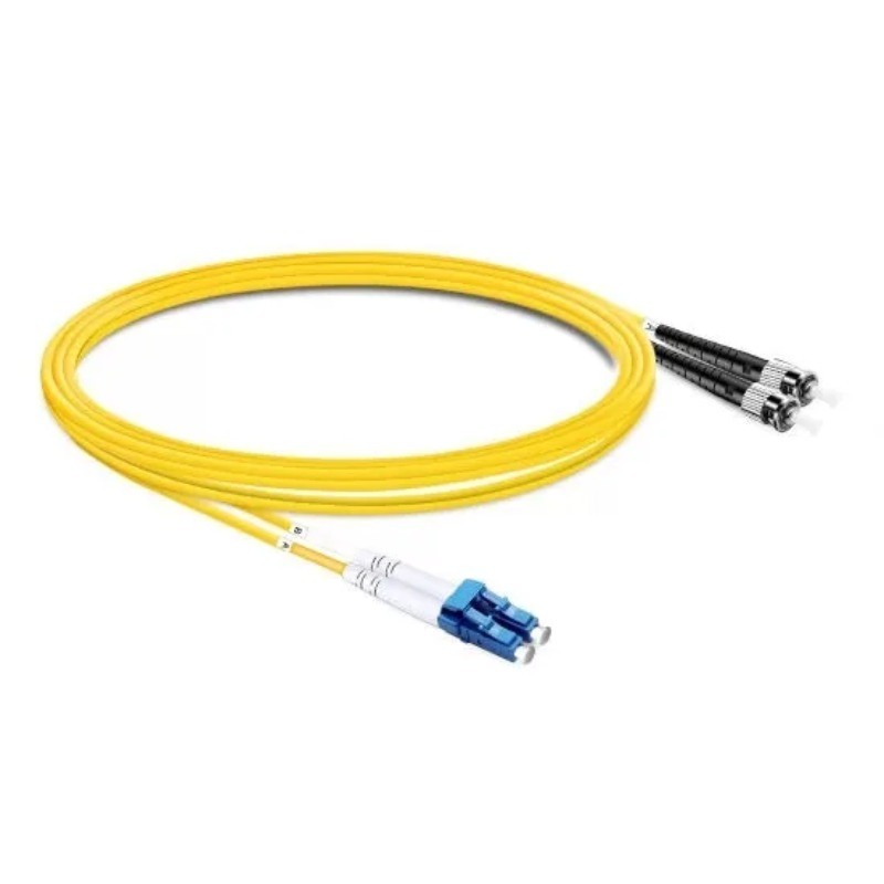 1M-20M LC UPC to ST UPC Duplex OS2 9/125 LSZH Single Mode Fiber Patch Cord 