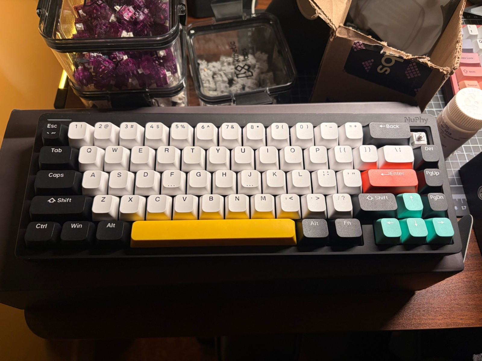 NuPhy Halo65 V1 Wireless Mechanical Keyboard RGB Bluetooth 65% Layout - Black