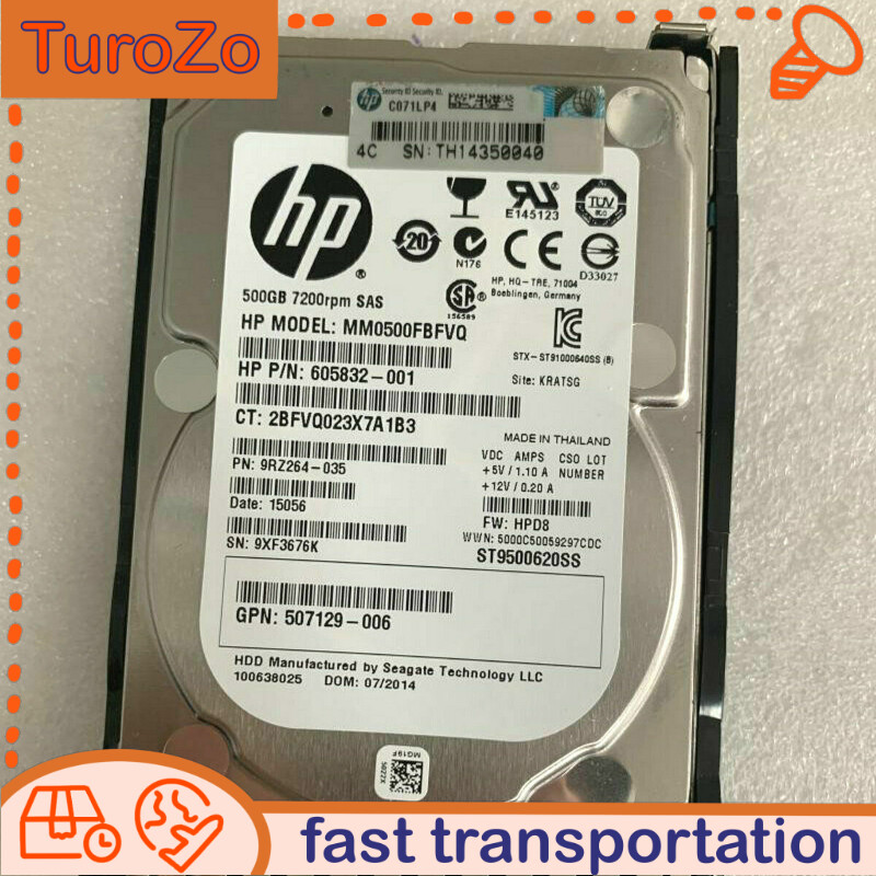 NEW HP 652745-B21 653953-001 500GB 7.2K 2.5" 6G DP G8 SAS MDL HARD DRIVE