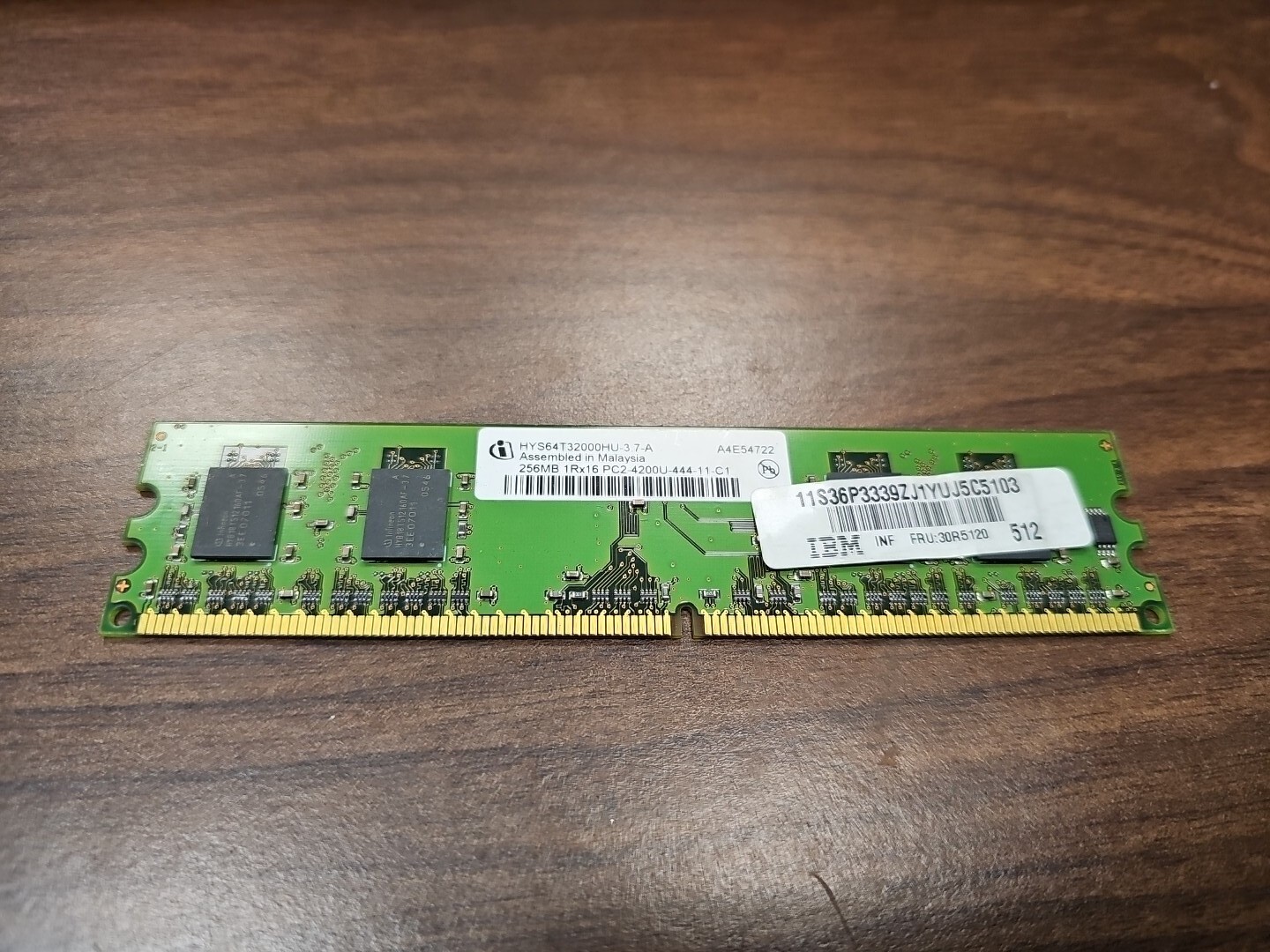 HYS64T32000HU-3.7-A Qimonda 256MB PC2-4200 DDR2-533MHz Non-ECC CL4 240 Pin