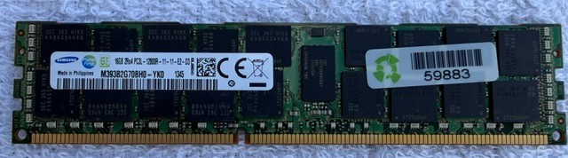 Samsung 16GB DDR3L PC3L-12800R Server RAM M393B2G70BH0-YK0
