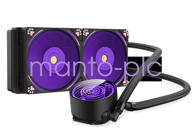 COLORFIRE Frozen Shadow Chasing 240 ARGB Purple Cat's Claw Liquid CPU Cooler