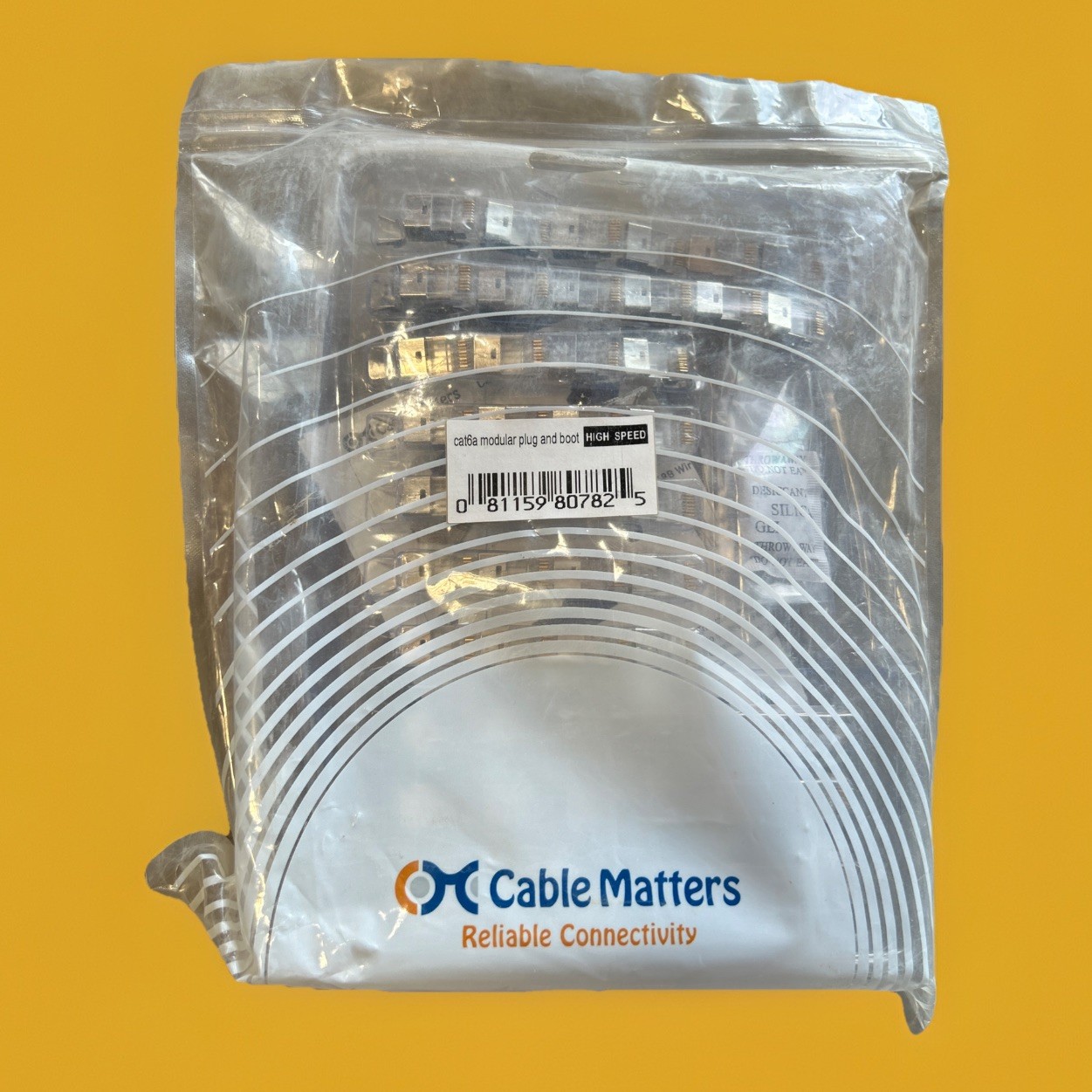 🔥Cable Matters 180029 50-Pack Cat6A Shielded RJ45 Modular Plugs Connectors 🔥