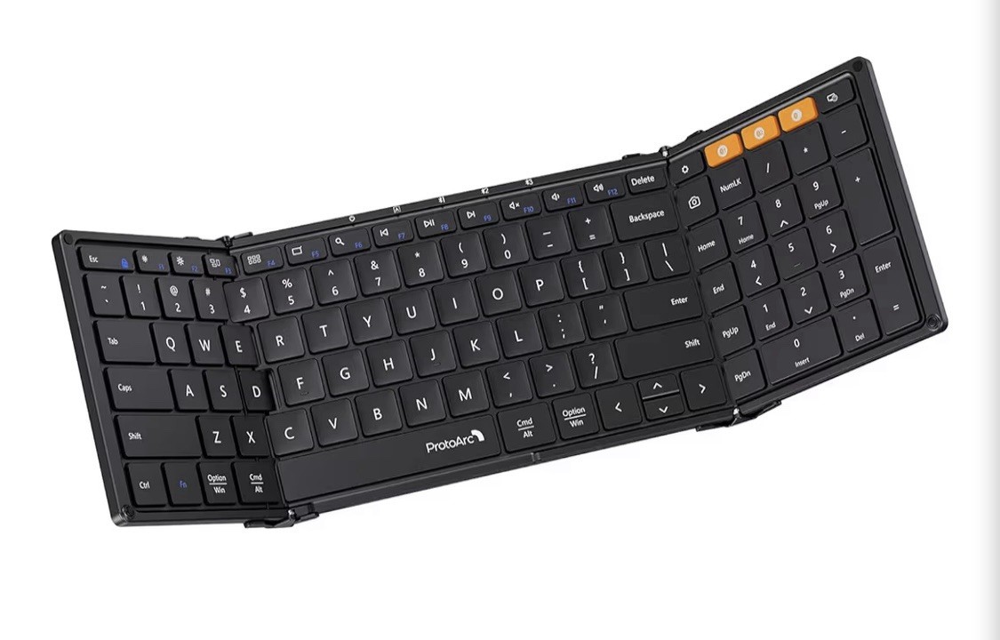 ProtoArc XK01  Foldable Full Size Wireless Keyboard Open Box