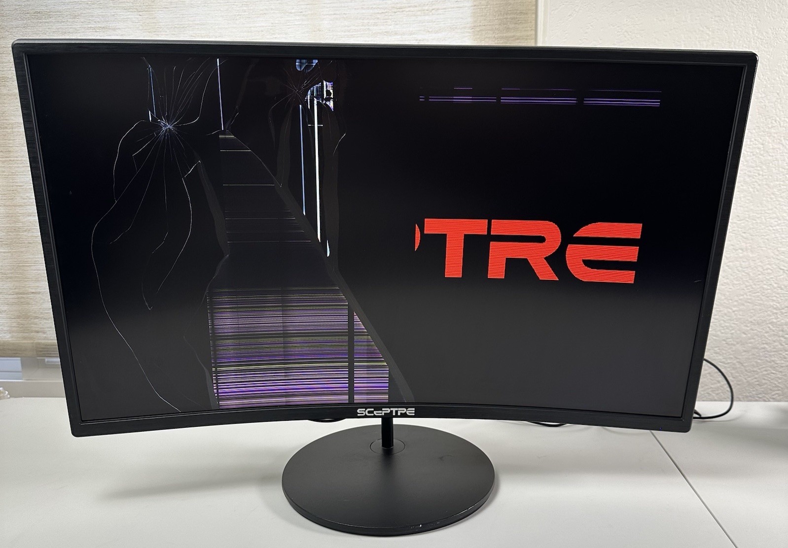 Sceptre C275W-1920RN 27inch 75hz HDMI VGA Build-in Speaker Curved Monitor**READ