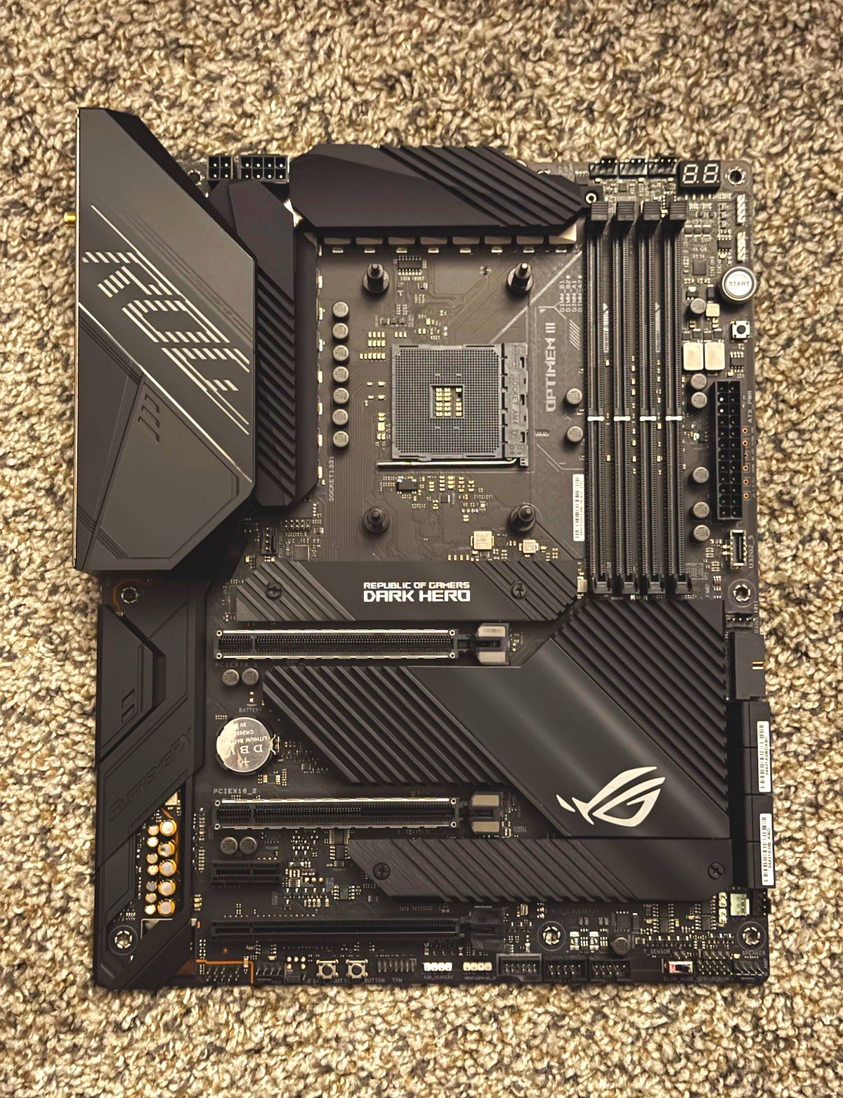 ASUS ROG Crosshair VIII Dark Hero AM4 AMD ATX DDR4 4DIMM WiFi Gaming