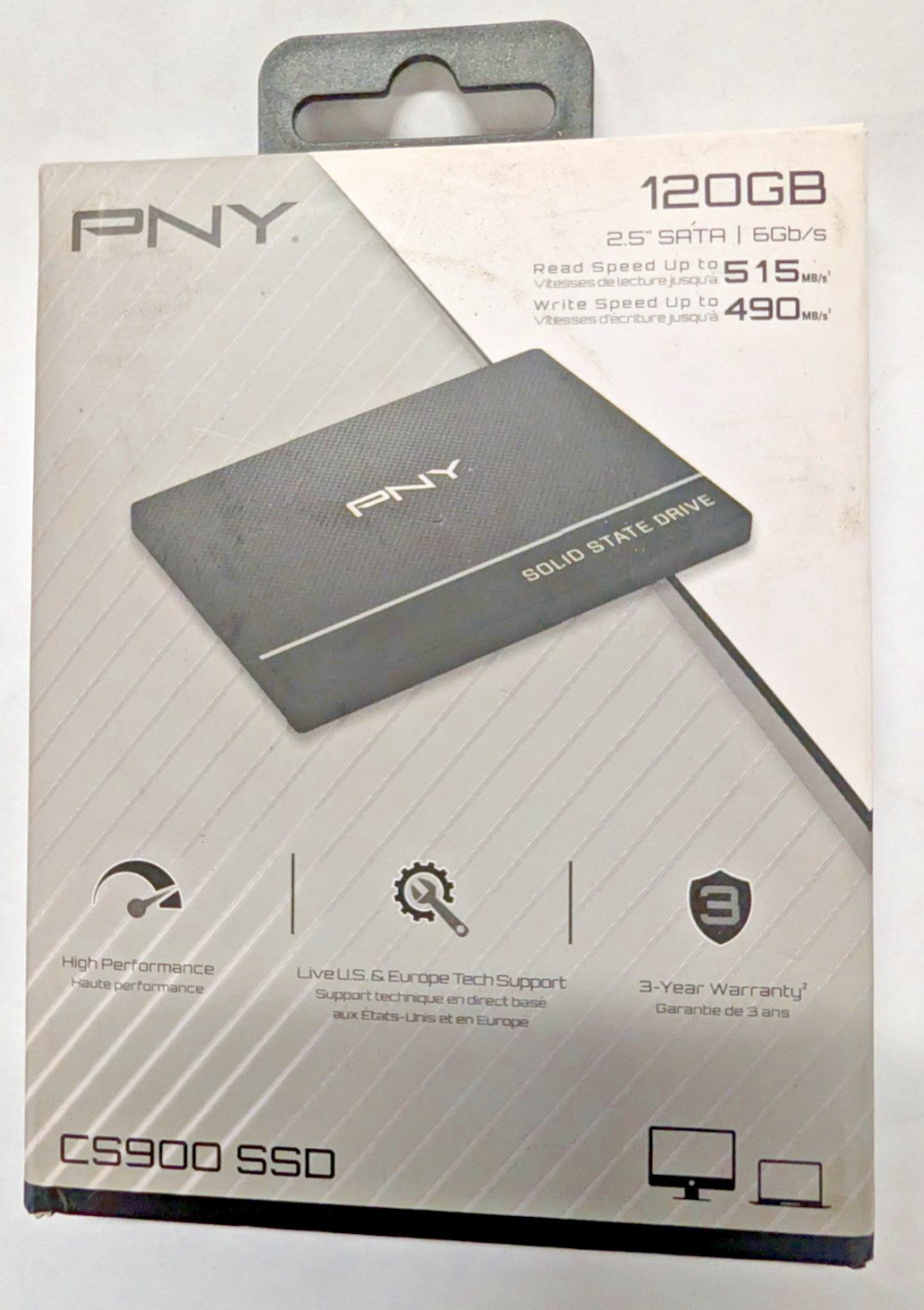 Sealed Box 120GB PNY CS900 SATA SSD Drive