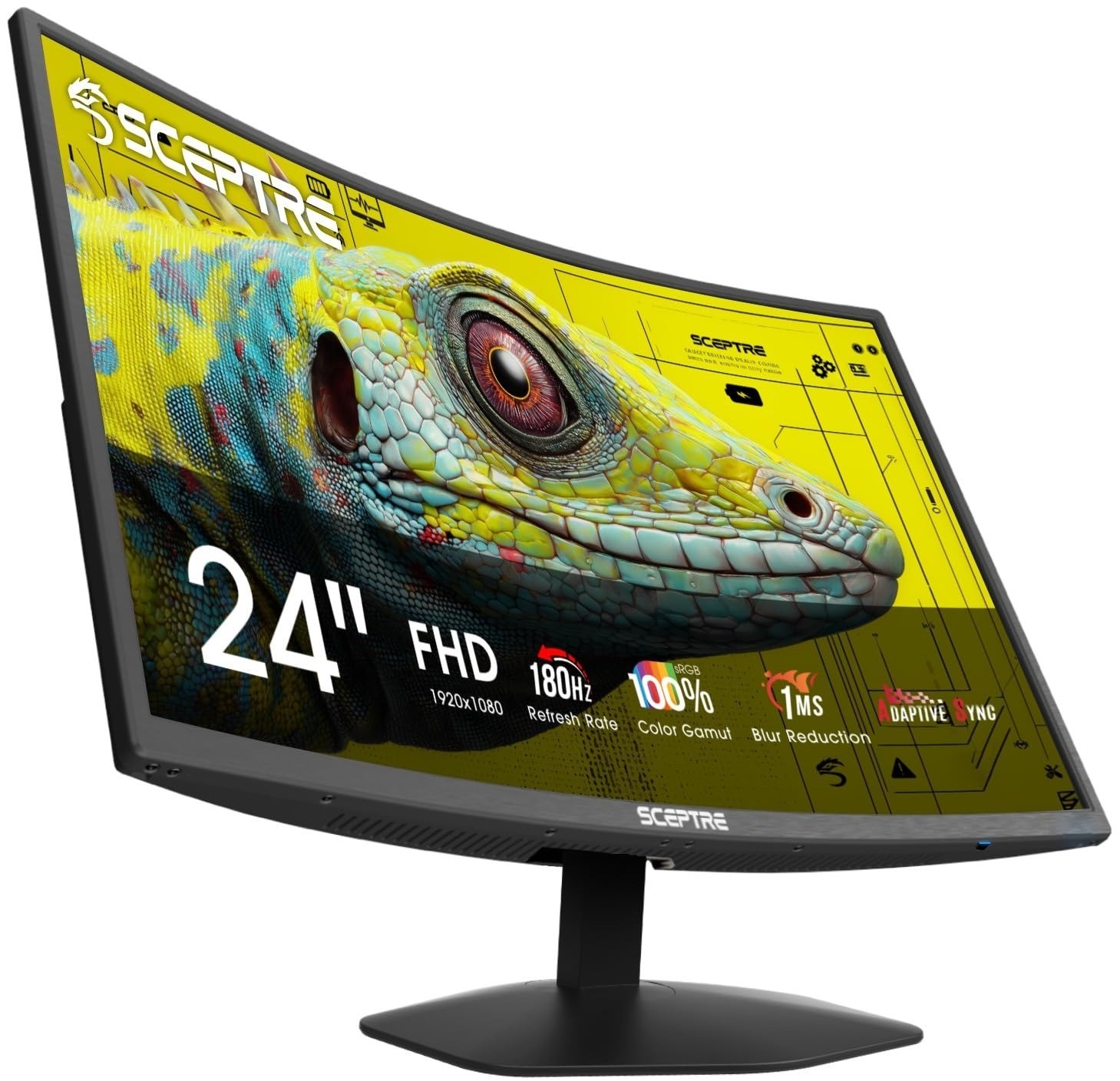 Sceptre 27" Curved Gaming Monitor 180Hz 1ms FHD FreeSync Speakers