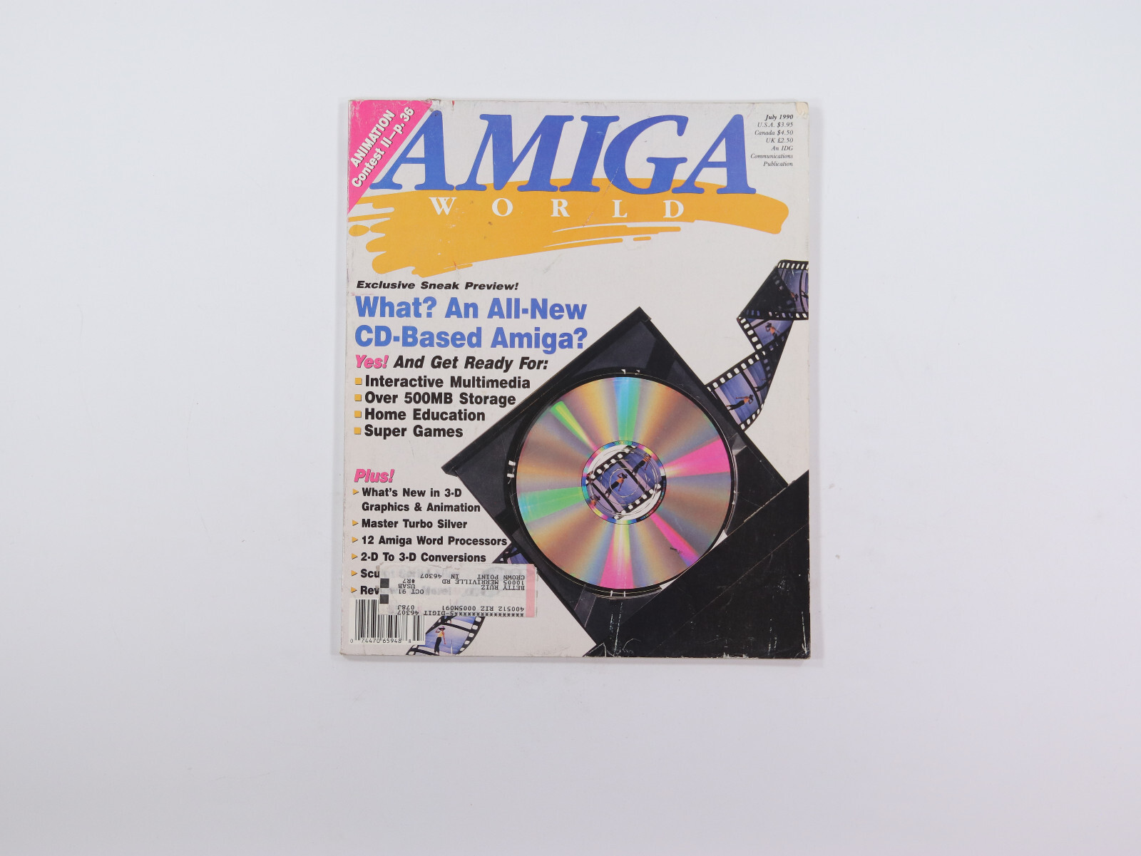 Amiga World Magazine July 1990 What? An All New CD Based Amiga?