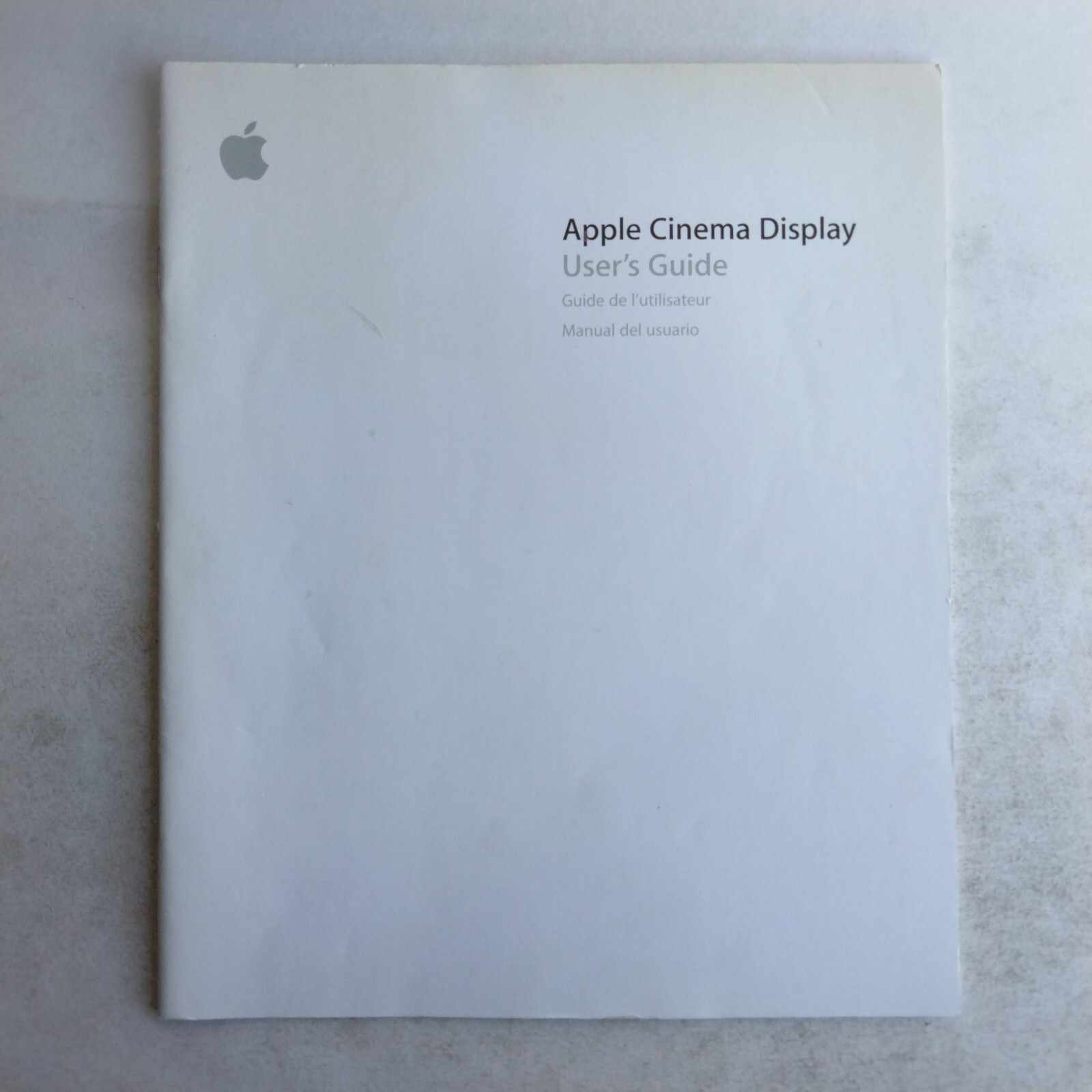 Apple Cinema Display User's Guide Manual 2004 Apple Computer