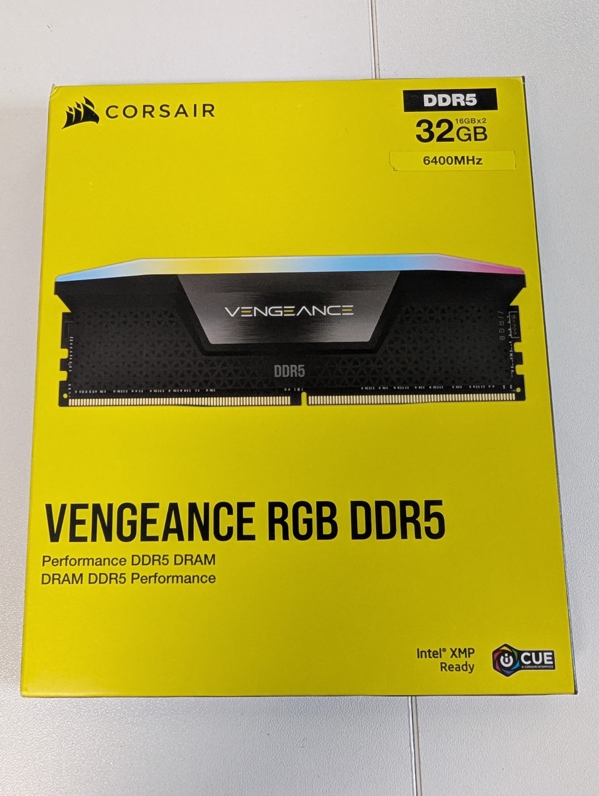 Corsair Vengeance RGB 32GB 2x16GB DDR5 6400 CL36 XMP 3.0 Intel 6000