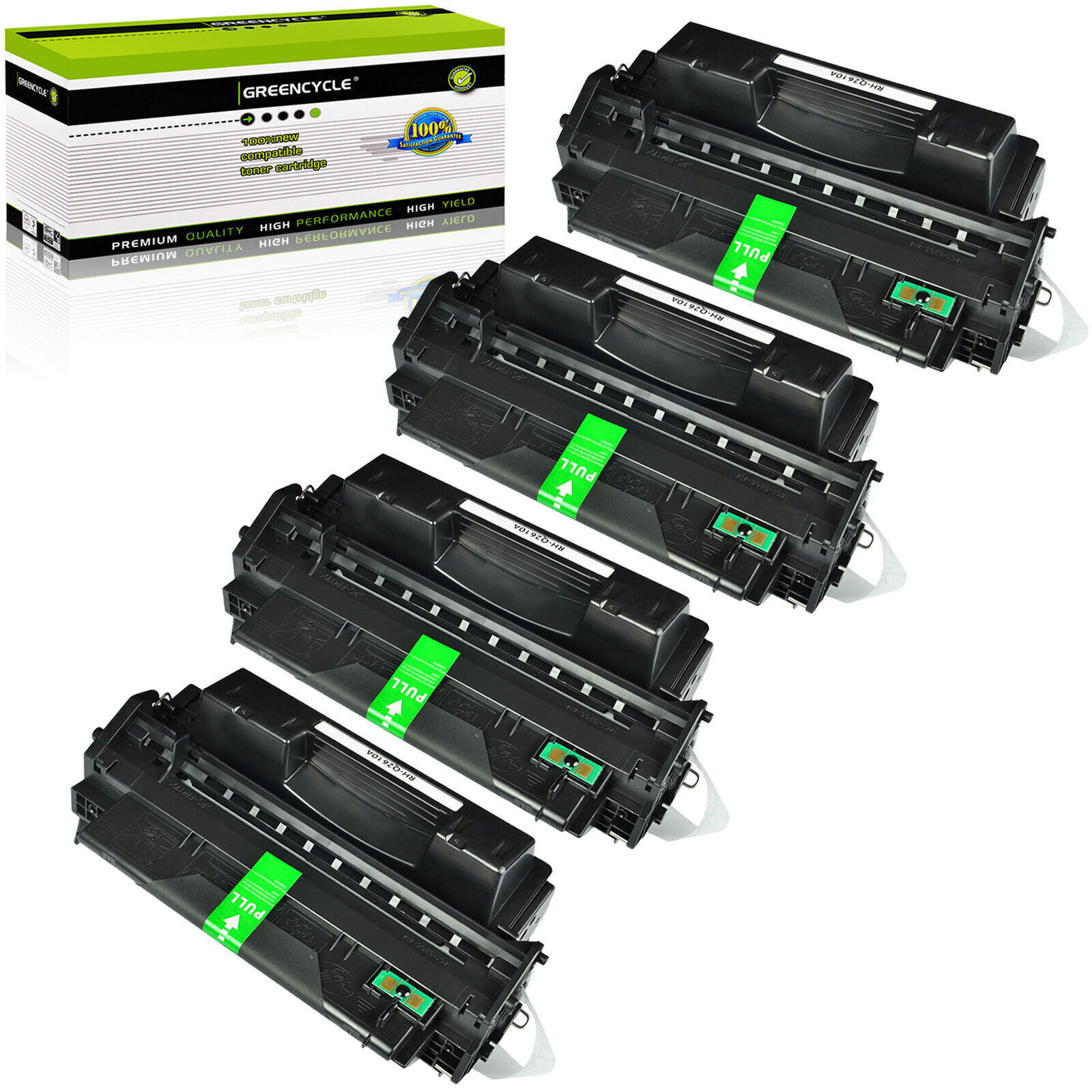High Yield 10A Q2610A Toner Compatible for HP Laserjet 2300 2300L 2300D,4PK