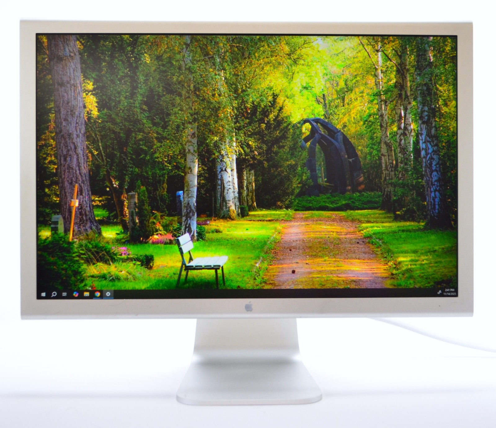 Apple 20" Cinema Display HD A1081 DVI Aluminum & Power Supply Grade A Nice