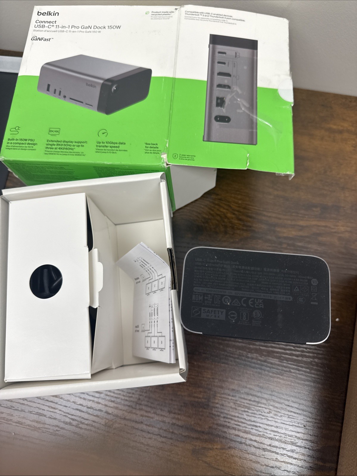 Belkin INC020TTSGY 11-in-1 USB-C Docking Station HDMI USB-C/A 3.5mm ETH MicroSD