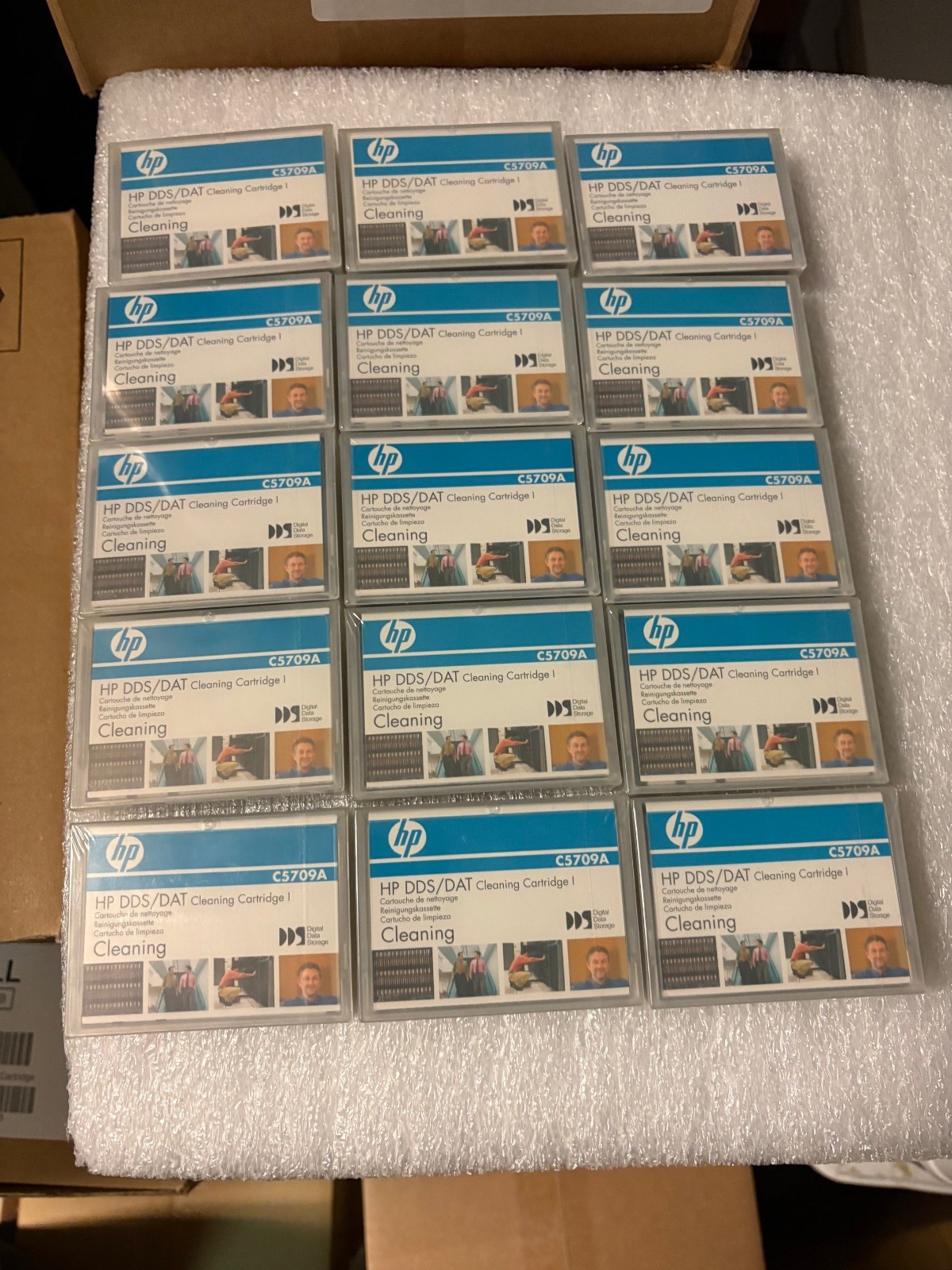C5709A NEW HP DDS/DAT CleaningCartridge DAT72 DDS4 DDS3 Drives 9164-0341 (15PK)