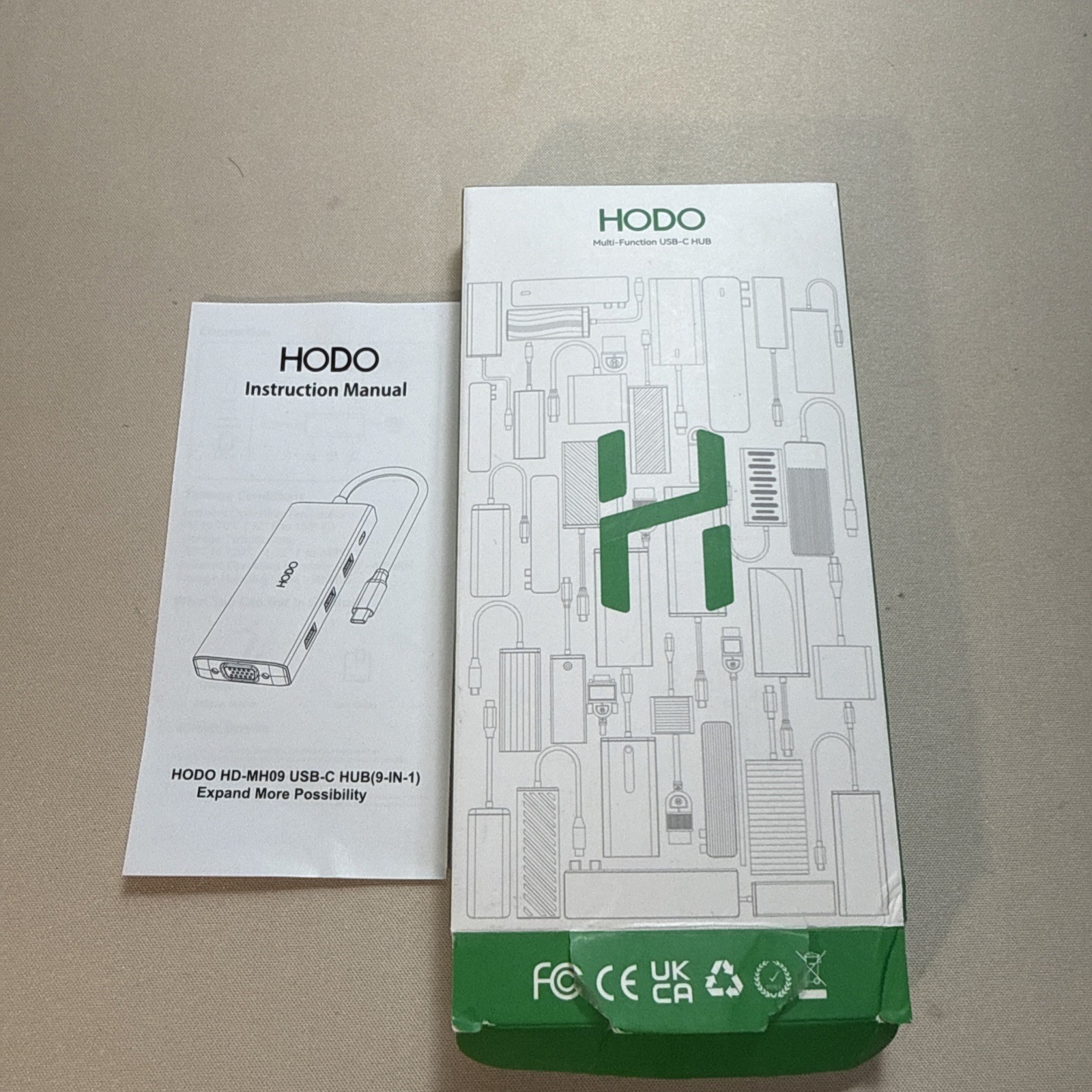 Hodo USB-C Hub Dual Monitor Docking Station 9 In1 New