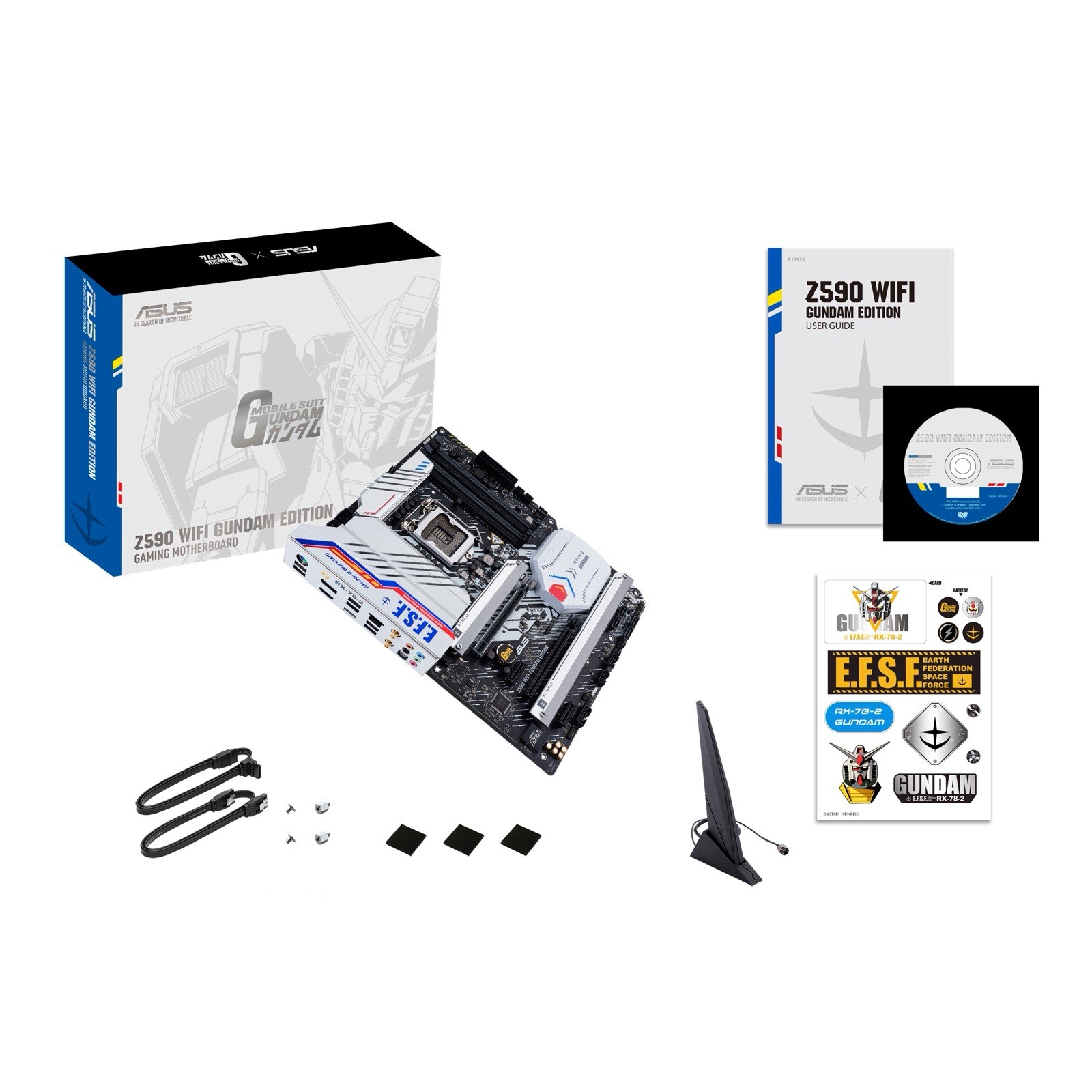 ASUS Z590 WIFI GUNDAM EDITION ATX Gaming Motherboard WiFi 6 Intel LGA1200 DDR4