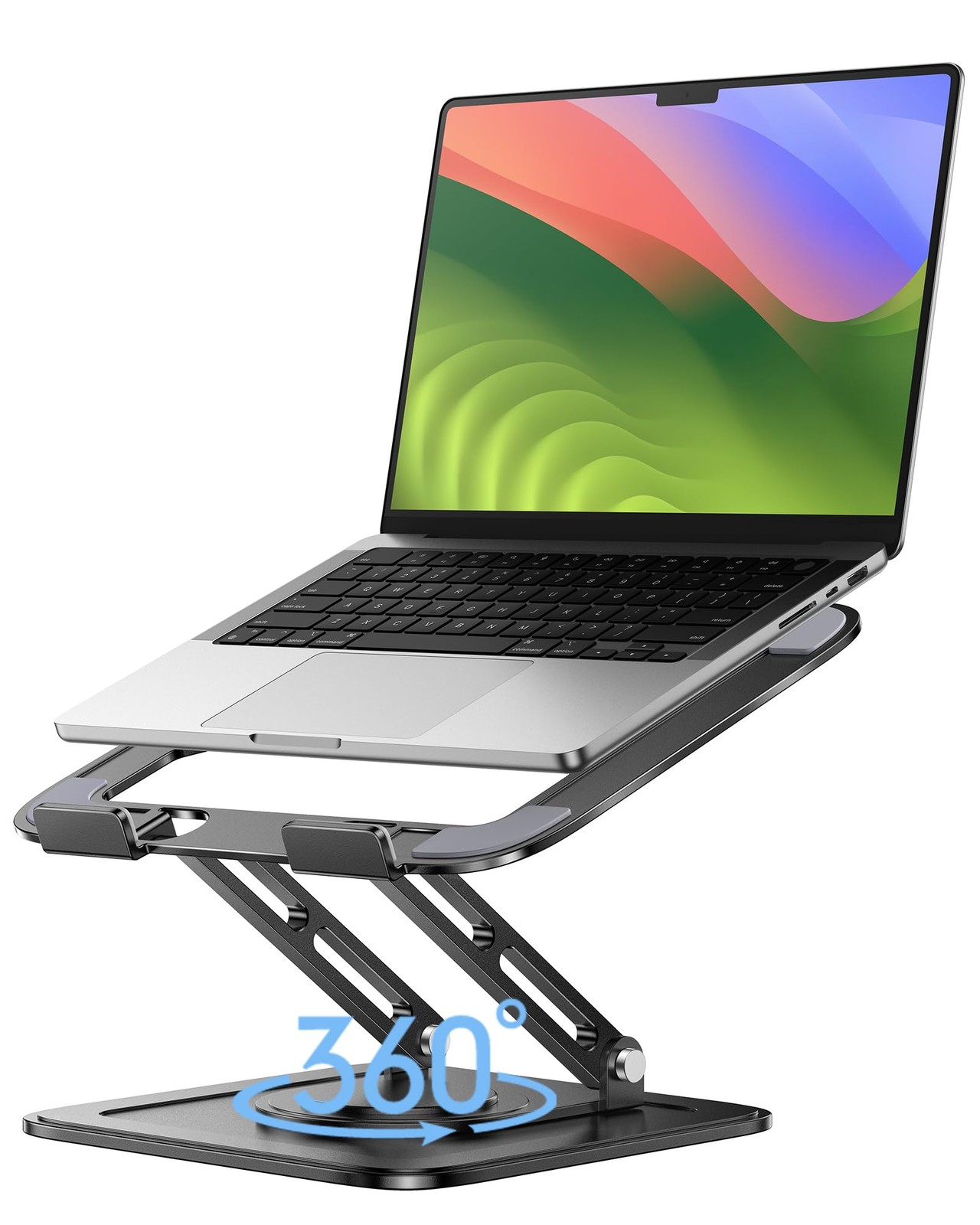 LOXP Adjustable Laptop Stand Computer Stand with 360 Rotating Base Ergonomic