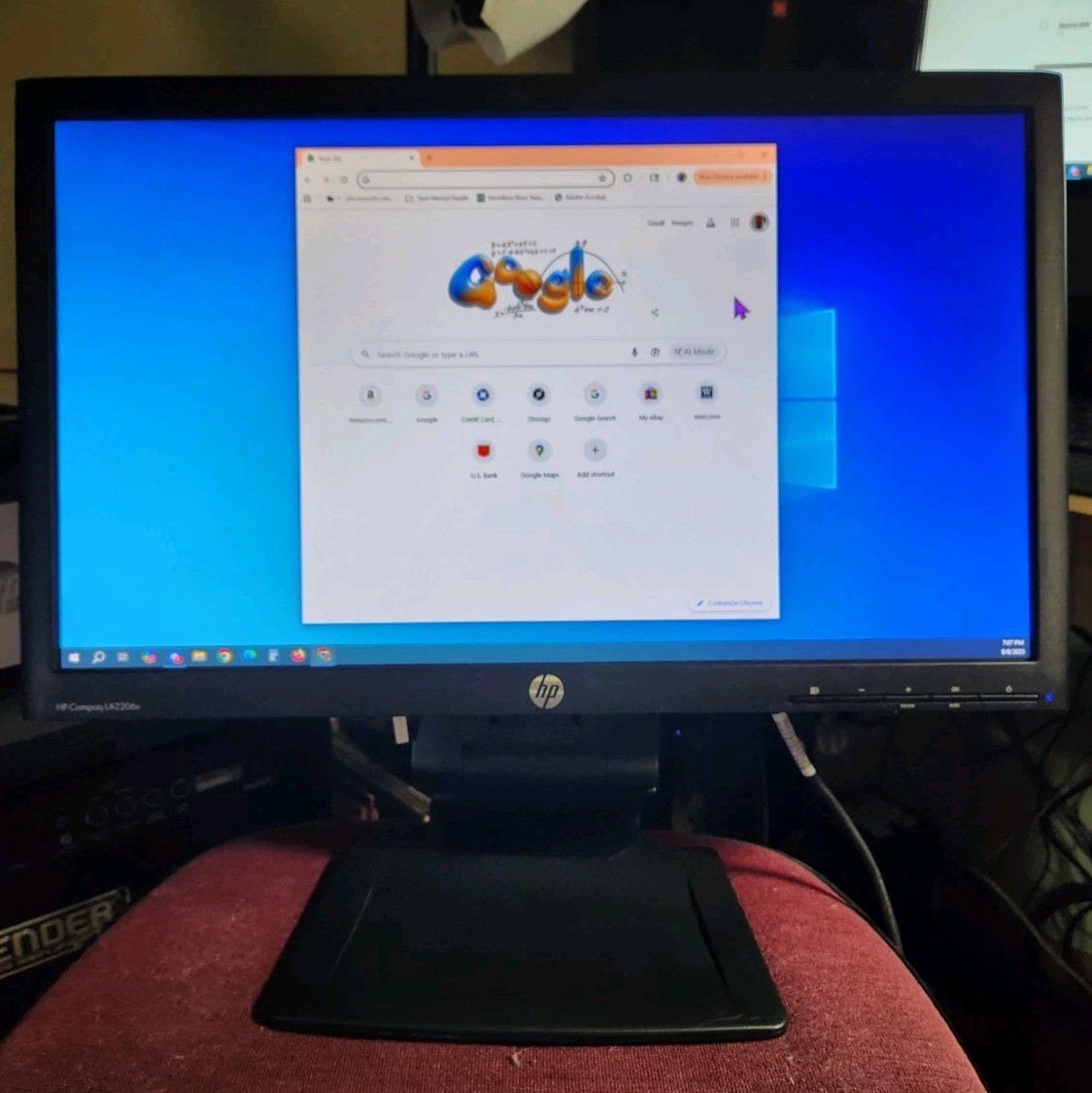 HP LA2206X Hstnd-3191-A(B) 21.5" LCD Color Monitor Black w/Stand Displayport Hp2