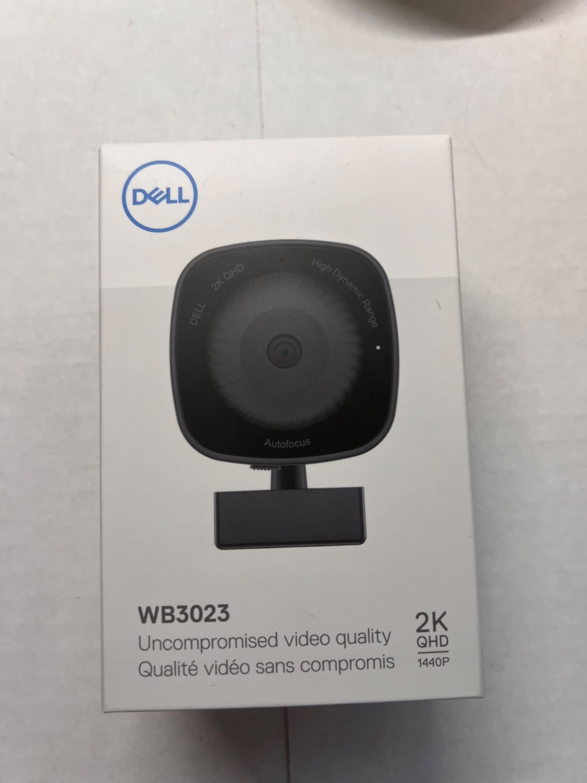 NEW Dell Webcam Camera WB3023 (2K QHD 1440p) OEM Genuine Factory Sealed HDR