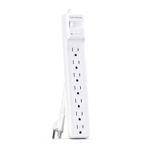 CyberPower CSB706W 7 Outlet Surge Protector 1800 Joules