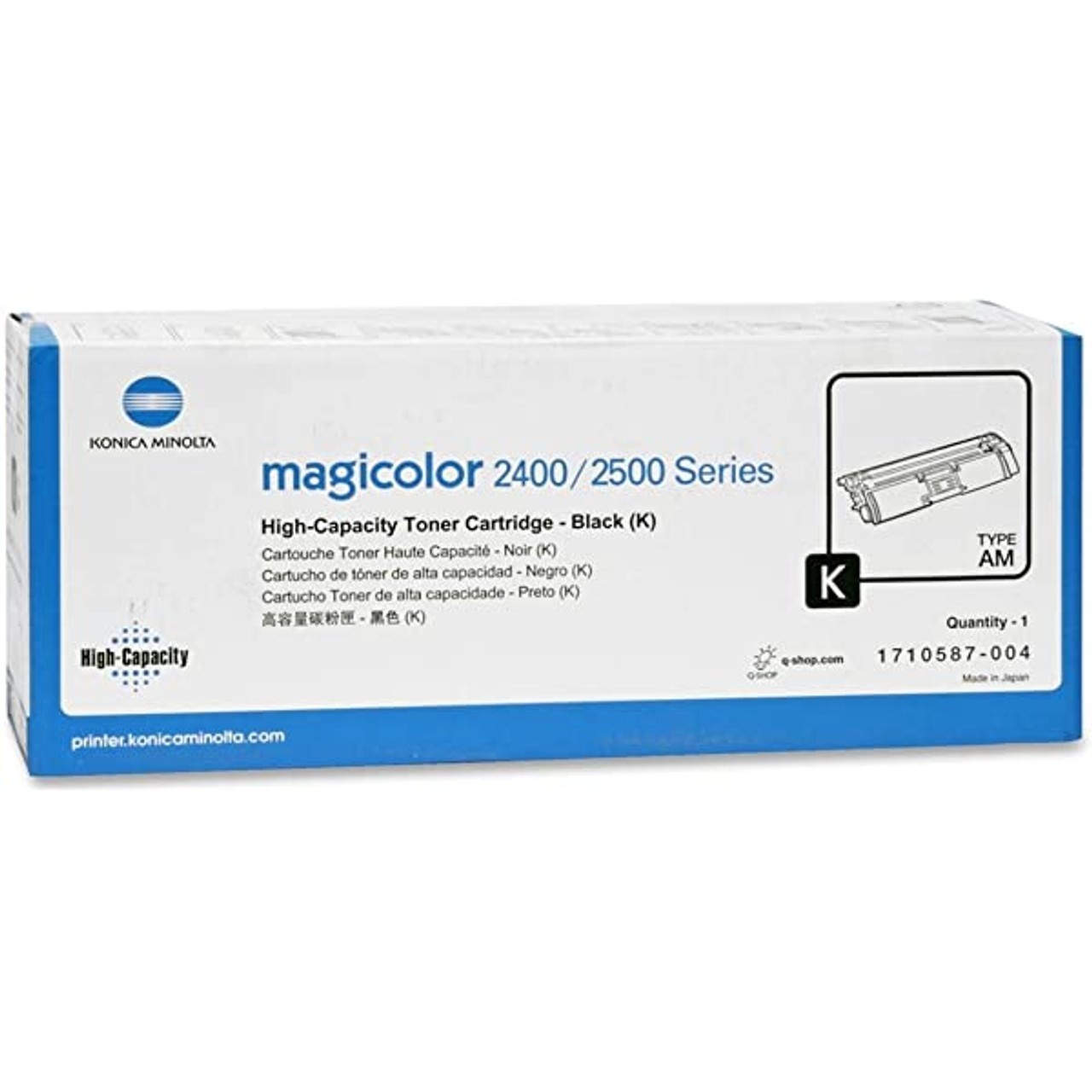 Original Konica Minolta 1710587004 Black Toner. New Sealed Box, We Ship Fast