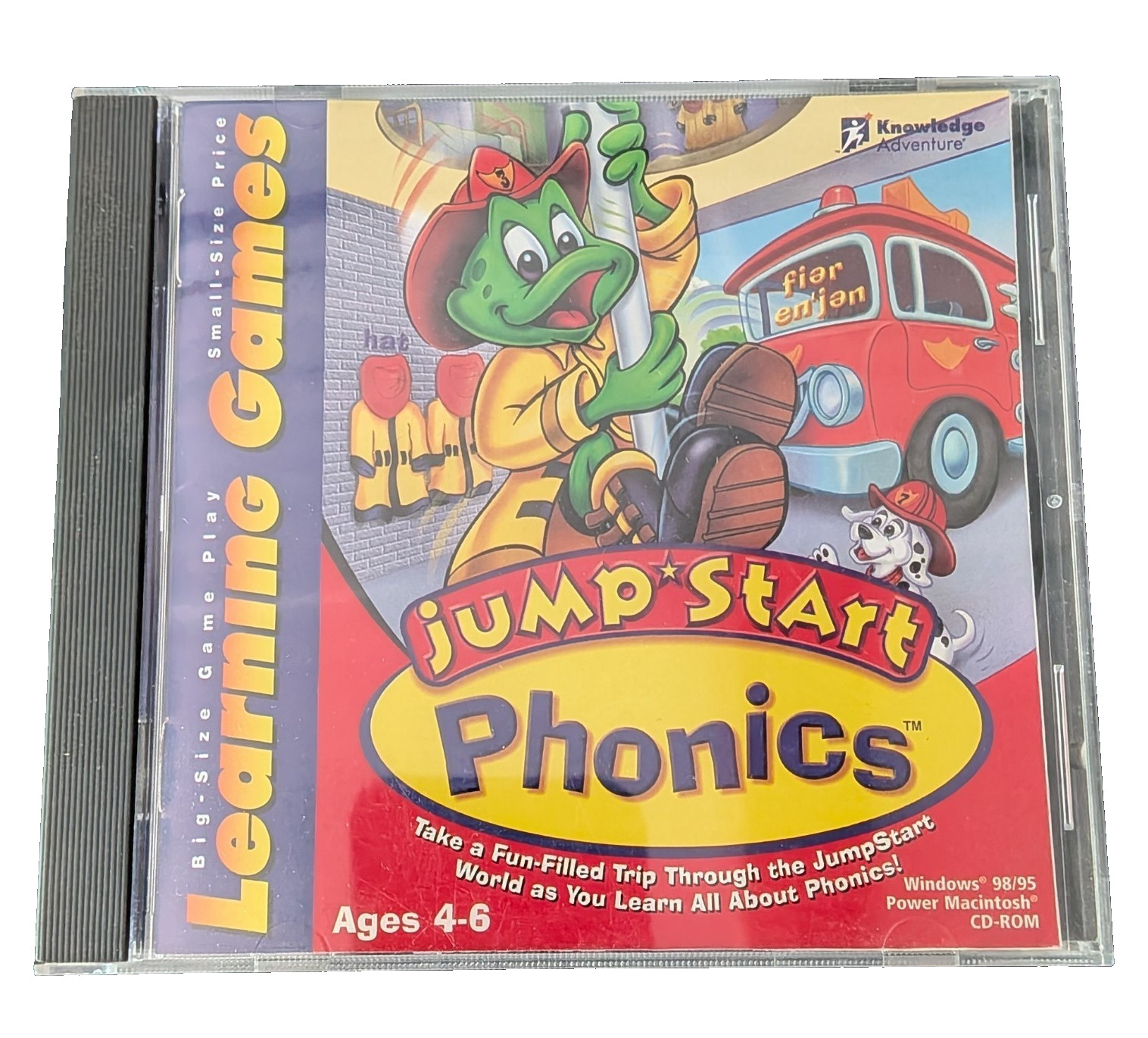 Jump Start Phonics CD-ROM Ages 4-6 PC/Mac 1999 Educational Games Homeschool Kids