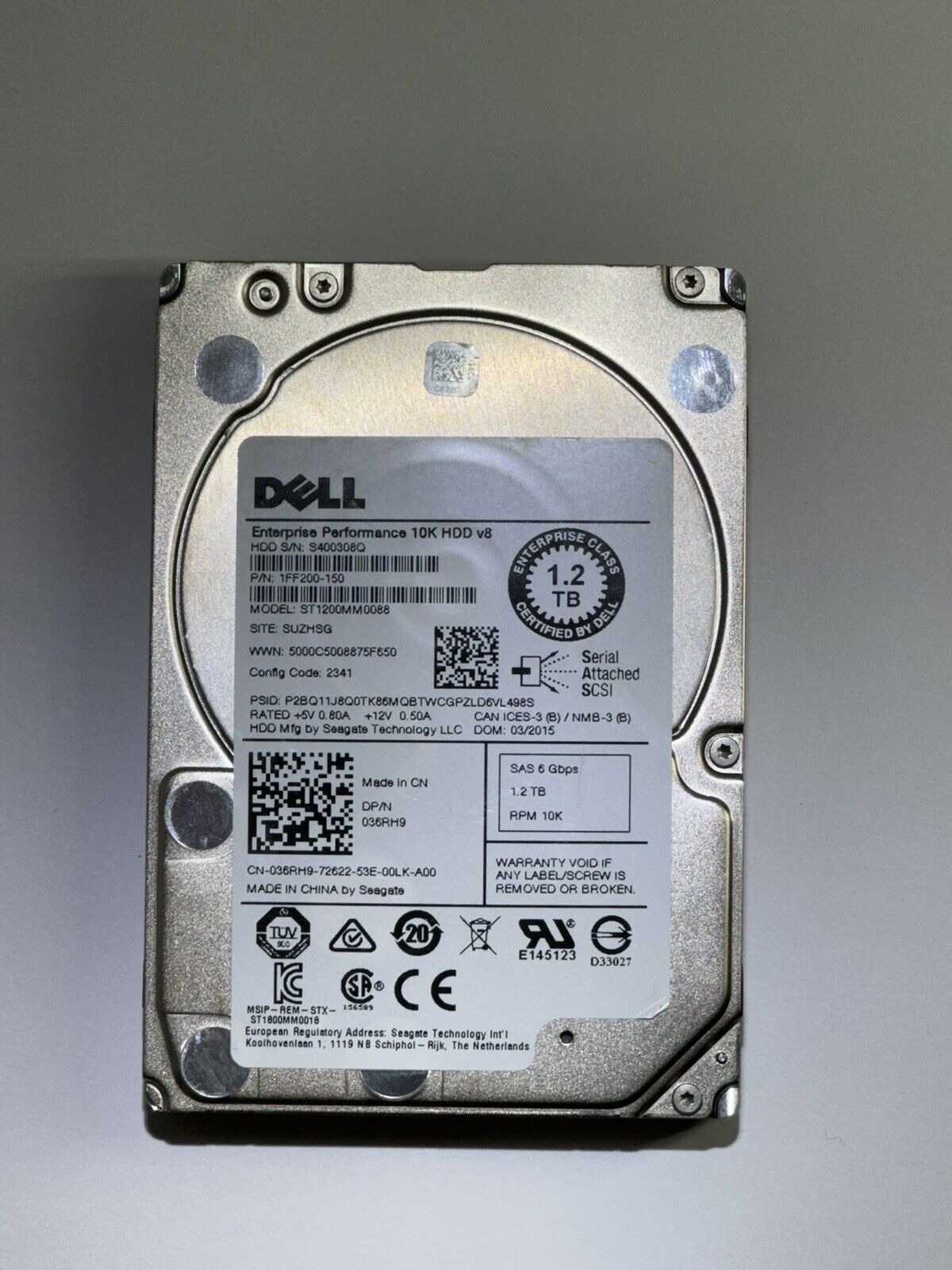 Seagate Dell Enterprise Performance 10k ST1200MM0088 1.2TB 2.5