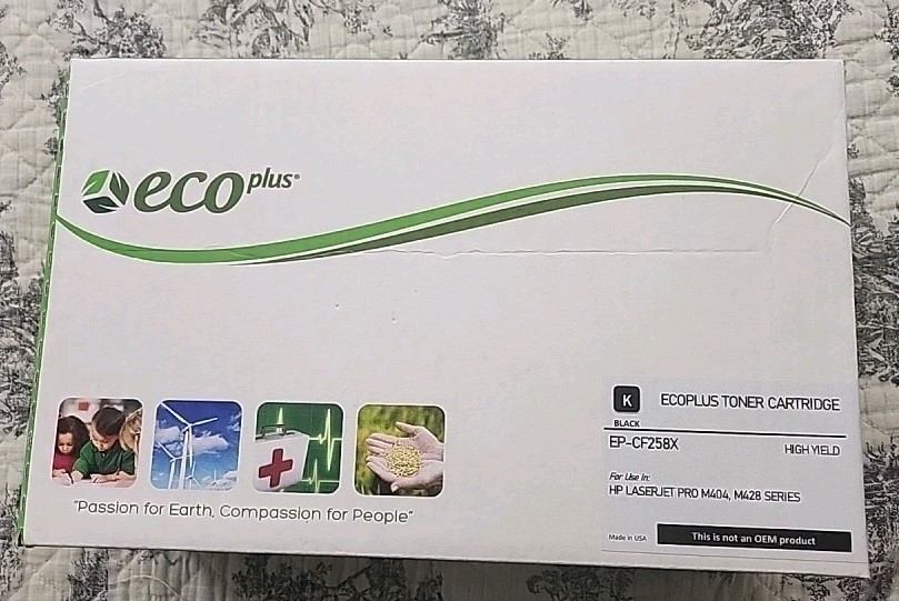 EP - CF258X Black High Yield Toner Cartridge Ecoplus 