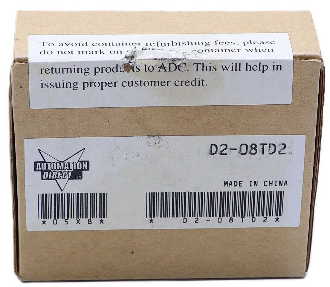 NEW AUTOMATION DIRECT D2-08TD2 DISCRETE OUTPUT MODULE