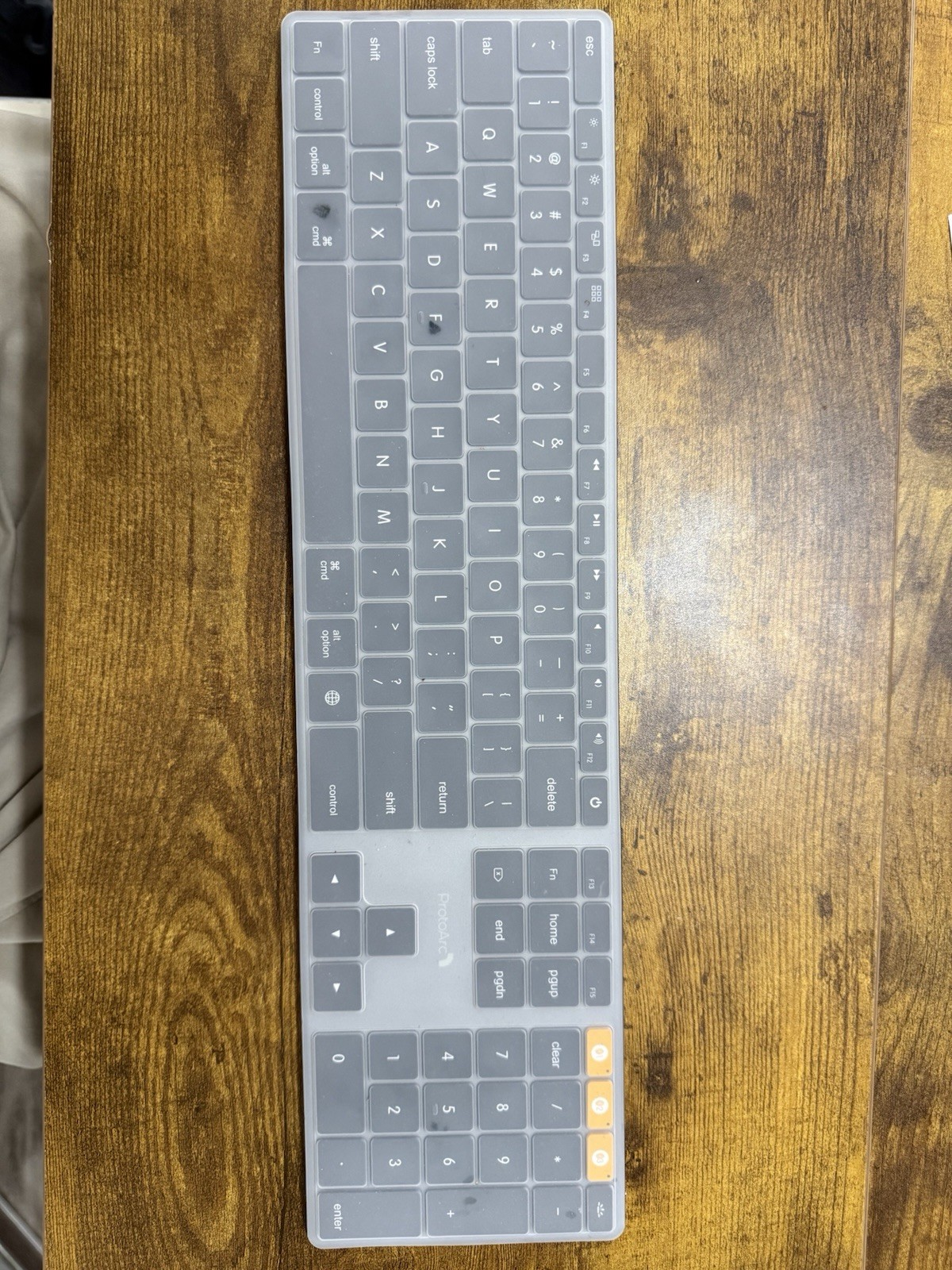 ProtoArc K110-A Backlit Aluminum Bluetooth Keyboard for Mac Space Gray Wireless