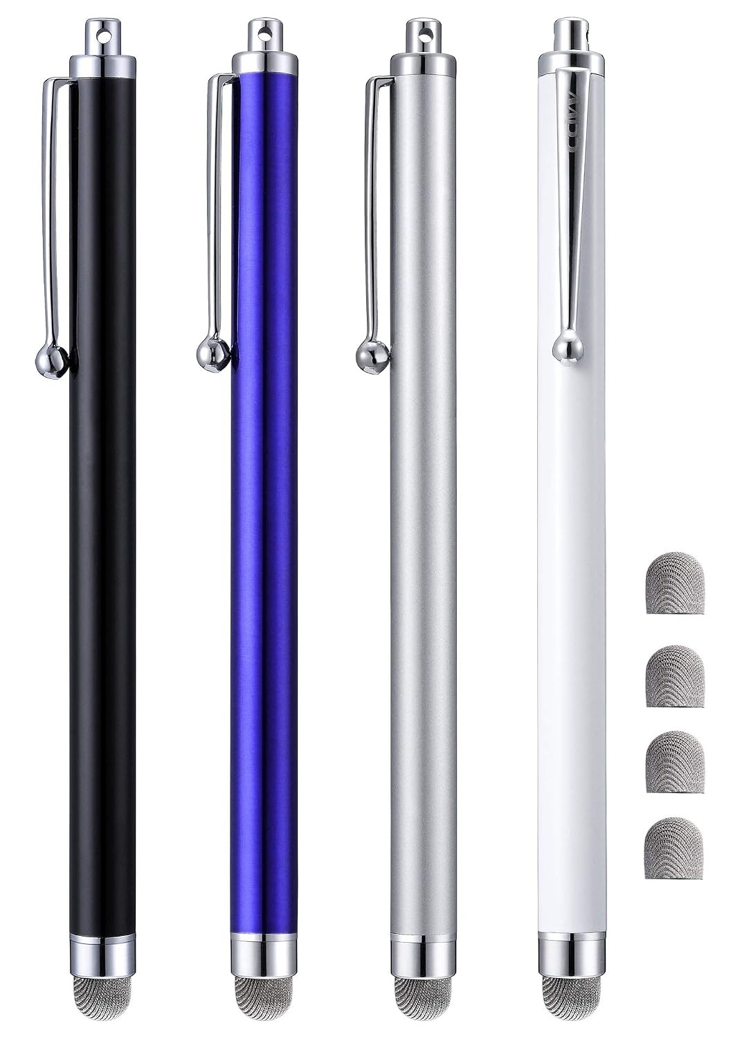 Stylus Pens, CCIVV 4 Pcs 5.6 Inches Mesh Tip Stylus for Touch Screens, iPad, iPh
