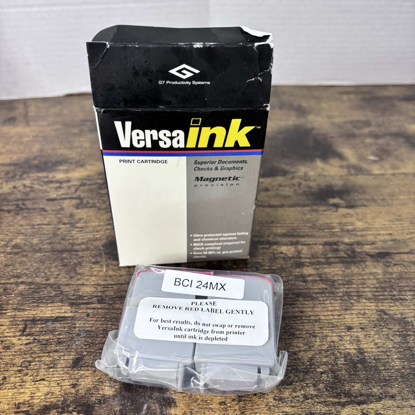 Vintage VersaInk Magnetic Precision Ink Cartridge BCI 24MX