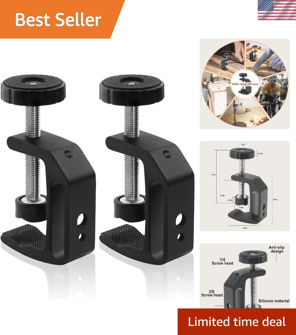 Multi-Purpose C-Clamp Set with Flexible Mounting Holes for Creative Projects