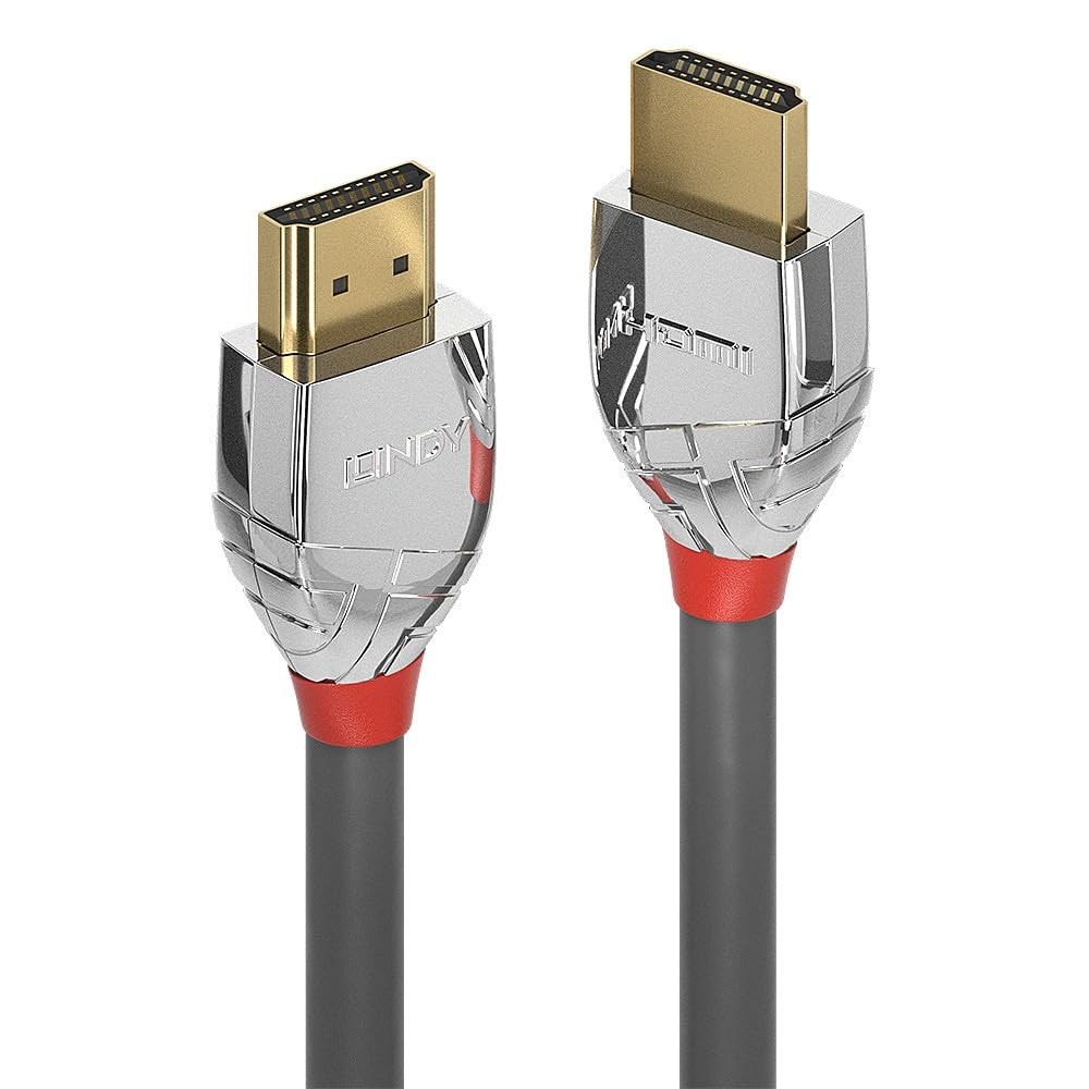 Lindy 3m High Speed HDMI Cable, Cromo Line Premium Design Gold Plated, Ethernet,