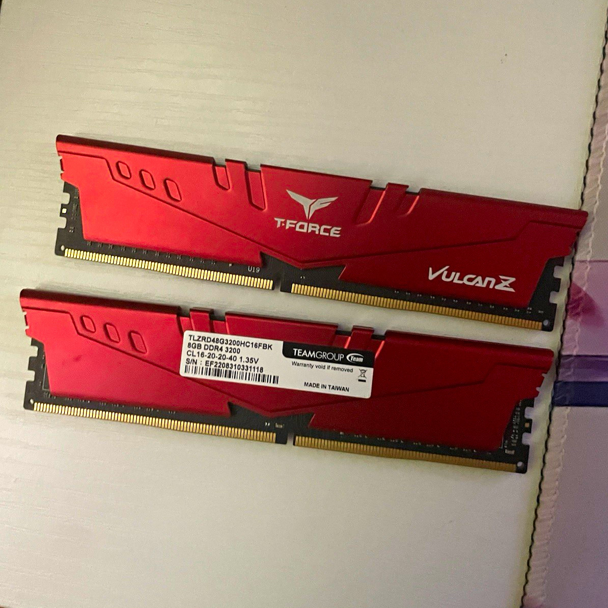 TEAMGROUP T-FORCE Vulcan Z 16GB (2x8GB) DDR4-3200 TLZRD48G3200HC16FBK