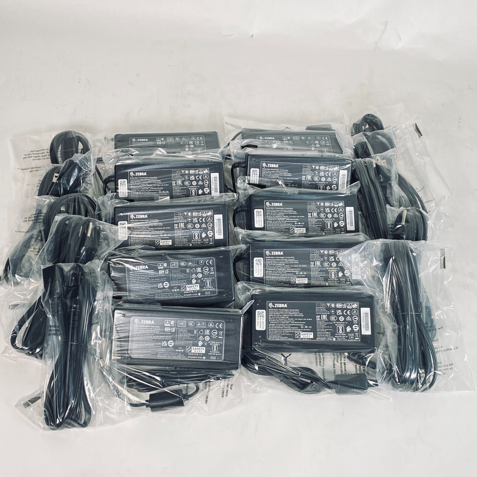 NEW LOT of 10 Original Zebra AC Adapter SAWA-52-312524 FSP075-RAAN2 FSP075-RAAM