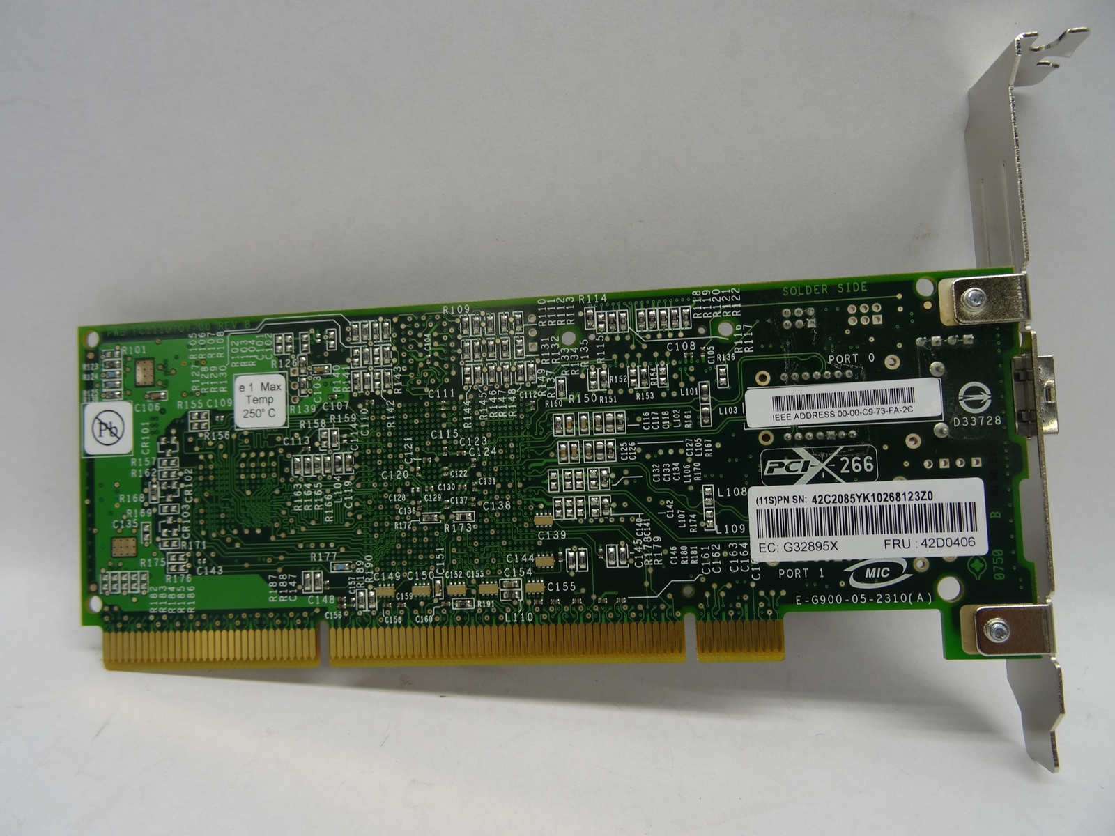 IBM EMULEX 4GB FC PCI-X HBA 1-PORT CARD 42D0406
