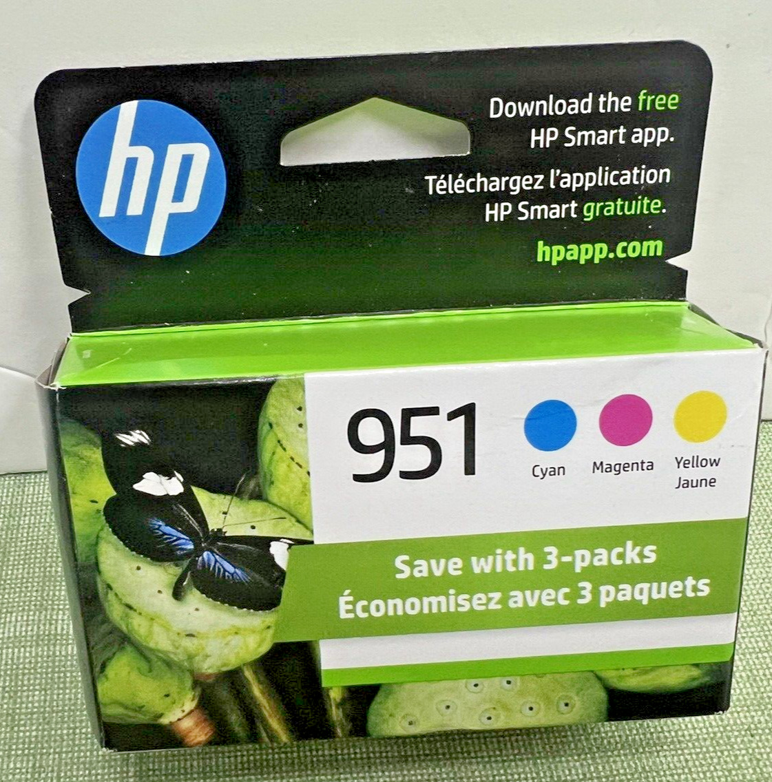 $78 NEW FRESH Genuine HP 951 Color Ink Combo 3-Pack EXPIRES 11/2025  FreeShip