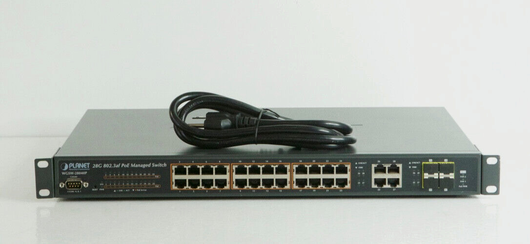 Planet Networking & Communication WGSW-2804P 28G 802.3af PoE Managed Switch k340